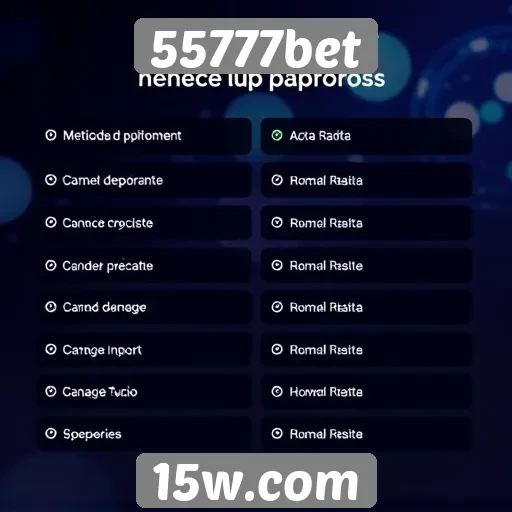 Métodos de pagamento aceitos no 55777bet